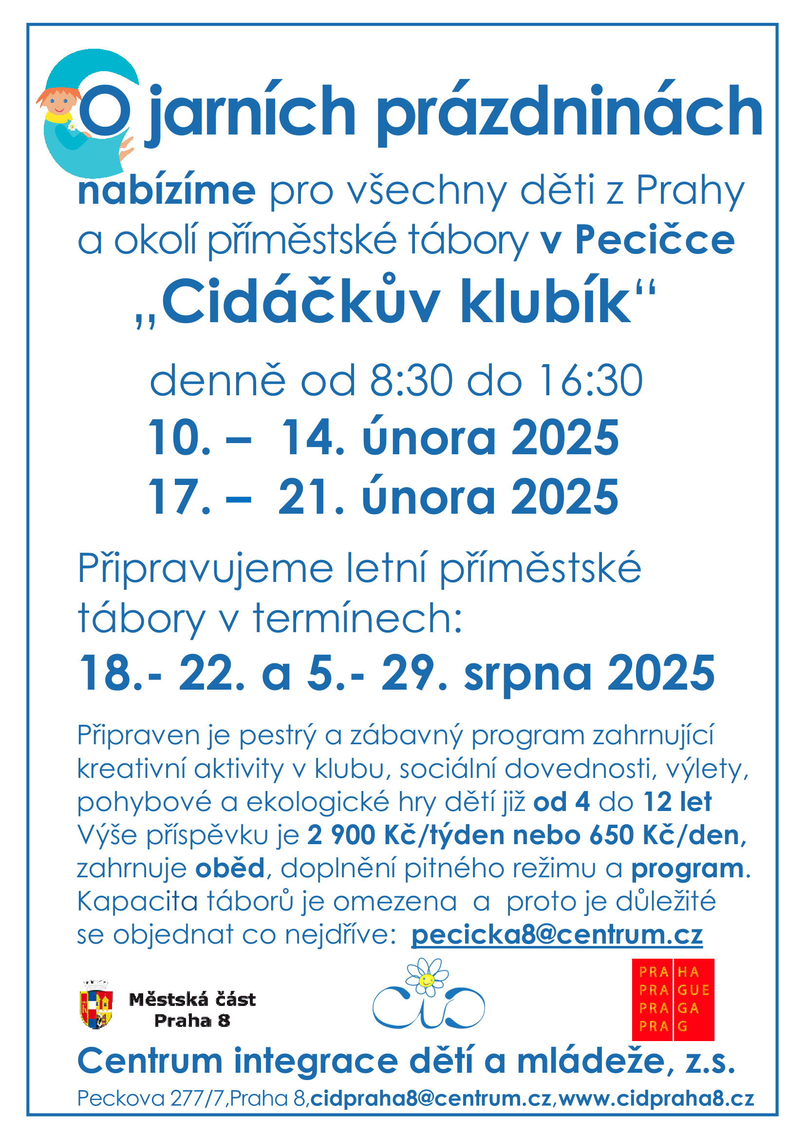 Letní příměstské tábory 2025
