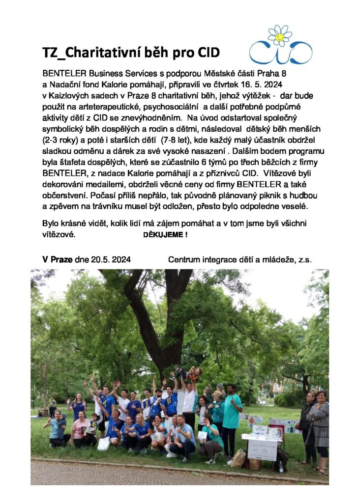 Charitativní běh pro CID
